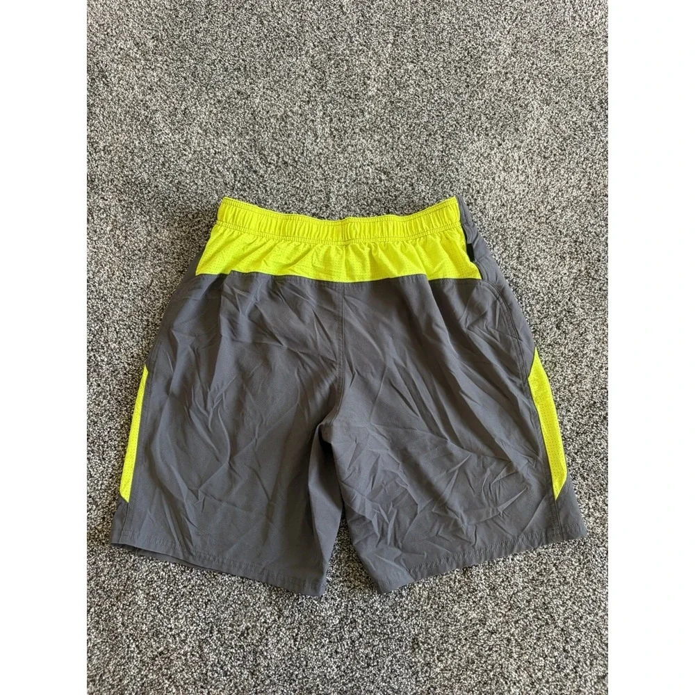 Nike Swim Shorts Mesh Lined Gray‎ Volt Yellow Men's Large